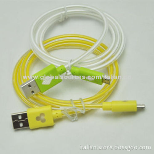 Micro Smile Face USB LED Lighting Cable for Samsung/HTC Android Smartphones